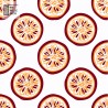 6 dessous de verre Fruits abstraits rétro 6 dessous de verre Fruits abstraits rétro