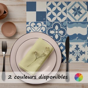 Set de Table carreaux à motifs géométriques