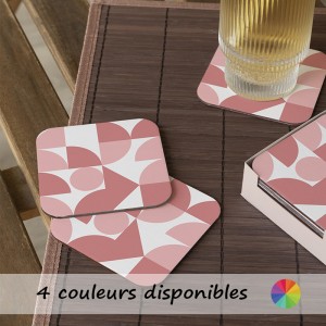 6 dessous de verre Motifs géométriques