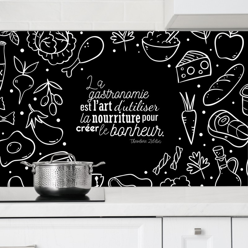 Crédences Cuisine déco Citation sur mesure