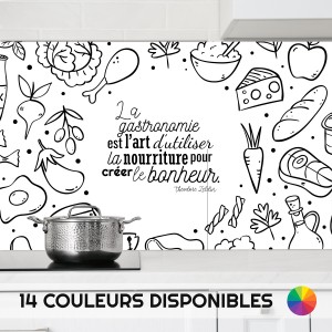 Crédences Cuisine déco Citation sur mesure