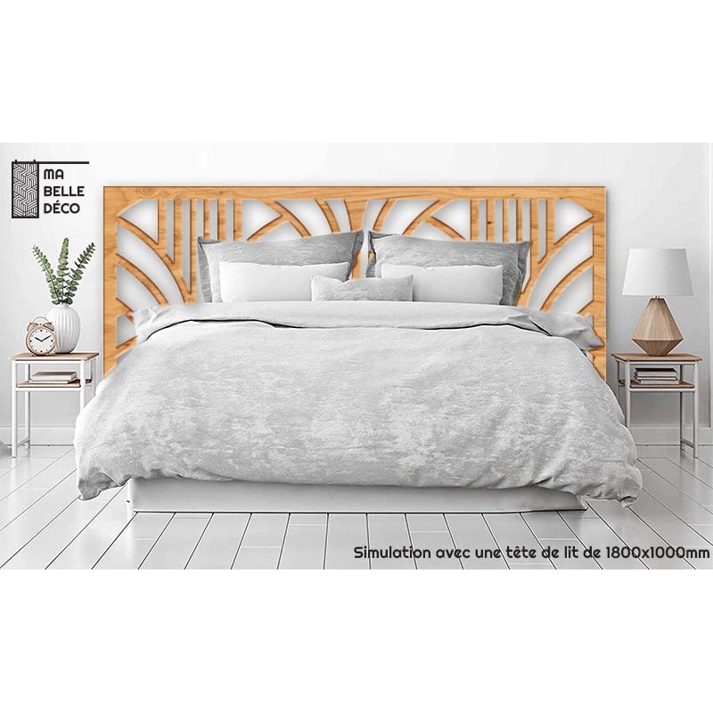 Tête de Lit Claustras bois Art Déco Cascade