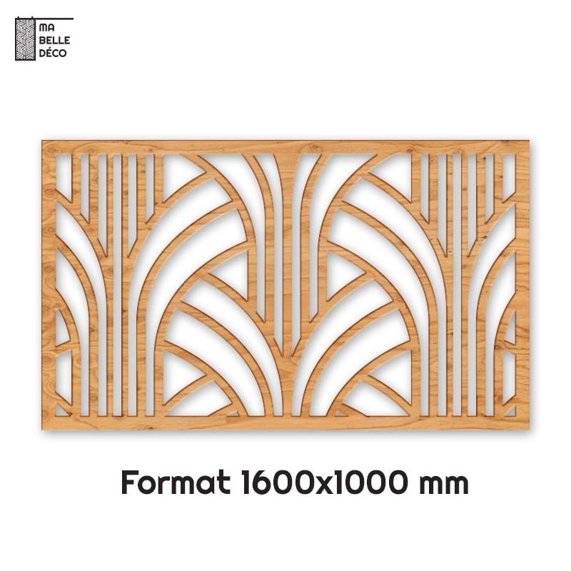 Tête de Lit Claustras bois Art Déco Cascade 160cm