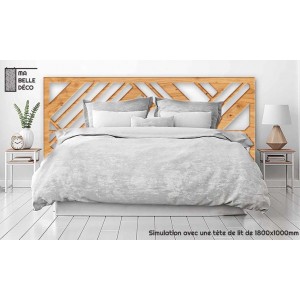 Tête de Lit Claustras bois Art Déco Chevrons
