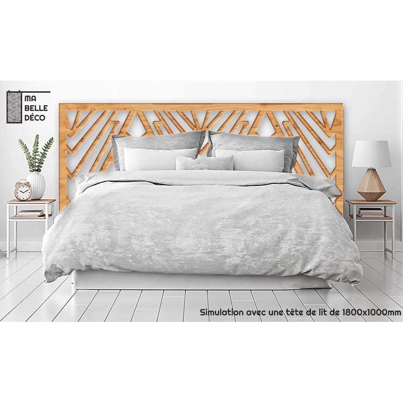 Tête de Lit Claustras bois Art Déco Rayon
