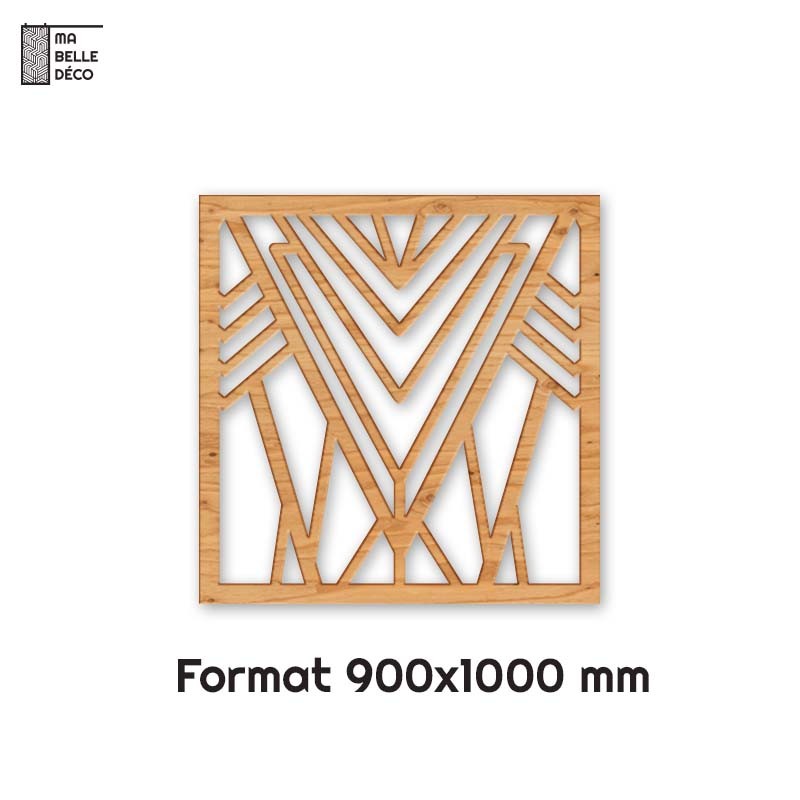 Tête de Lit Claustras bois Art Déco Rayon 90cm