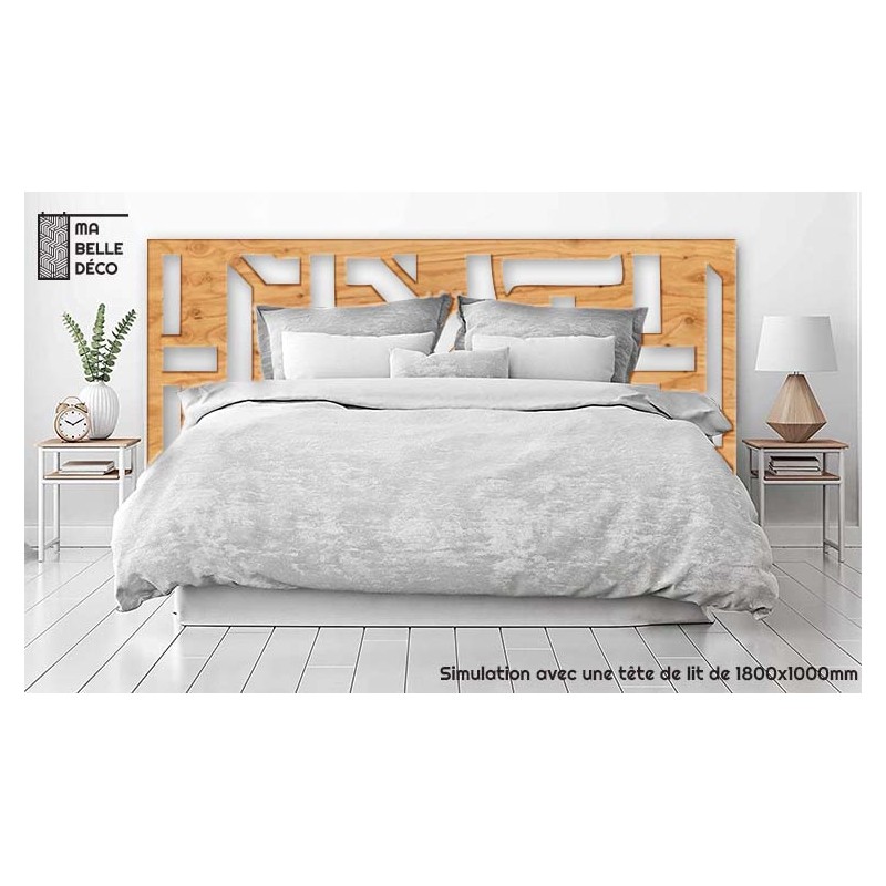 Tête de Lit Claustras bois Asie