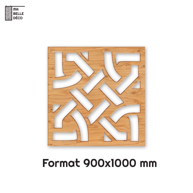 Tête de Lit Claustras bois Asie 90cm