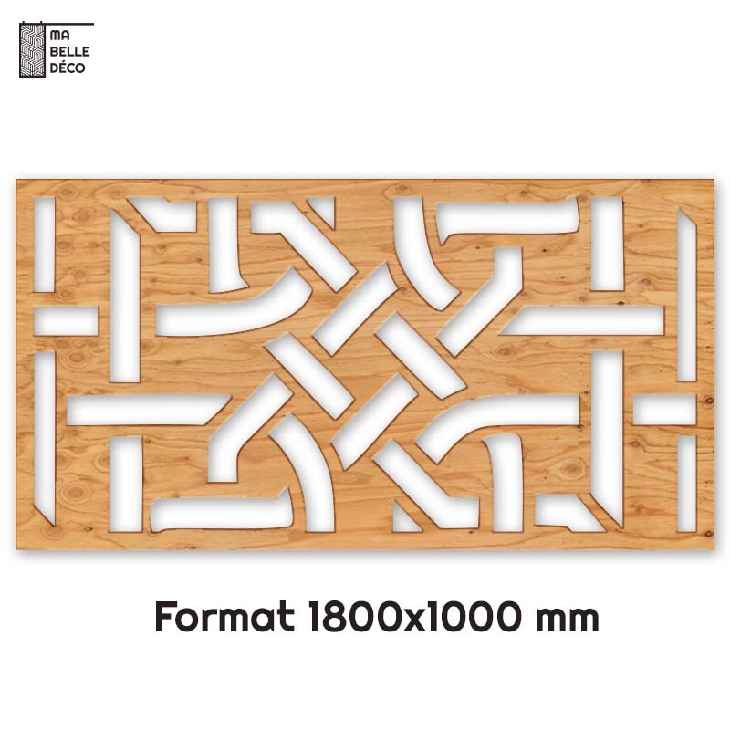 Tête de Lit Claustras bois Asie 180cm