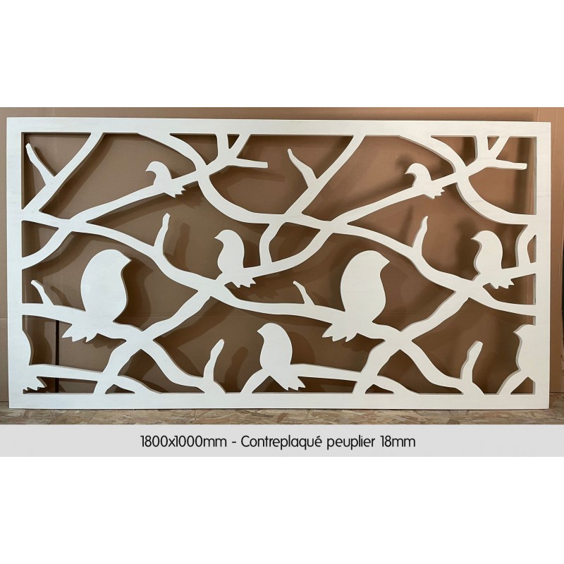 Claustras en bois contreplaqué peuplier 18mm - 1800x1000mm