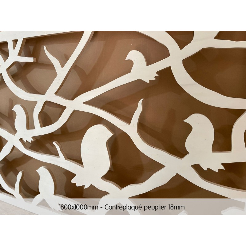 Claustras en bois contreplaqué peuplier 18mm - 1800x1000mm