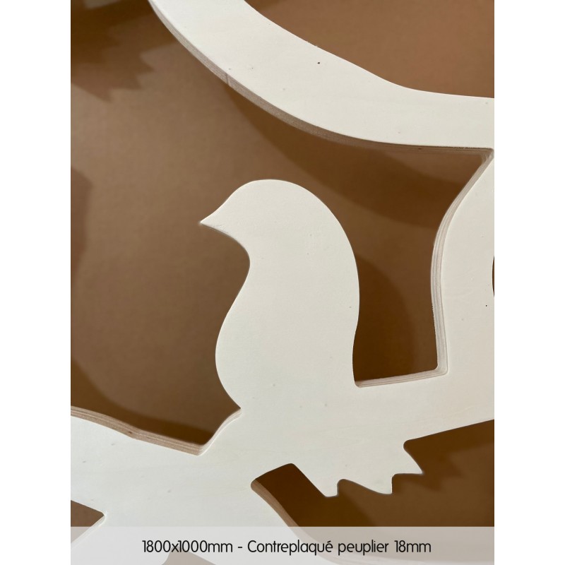 Claustras en bois contreplaqué peuplier 18mm - 1800x1000mm