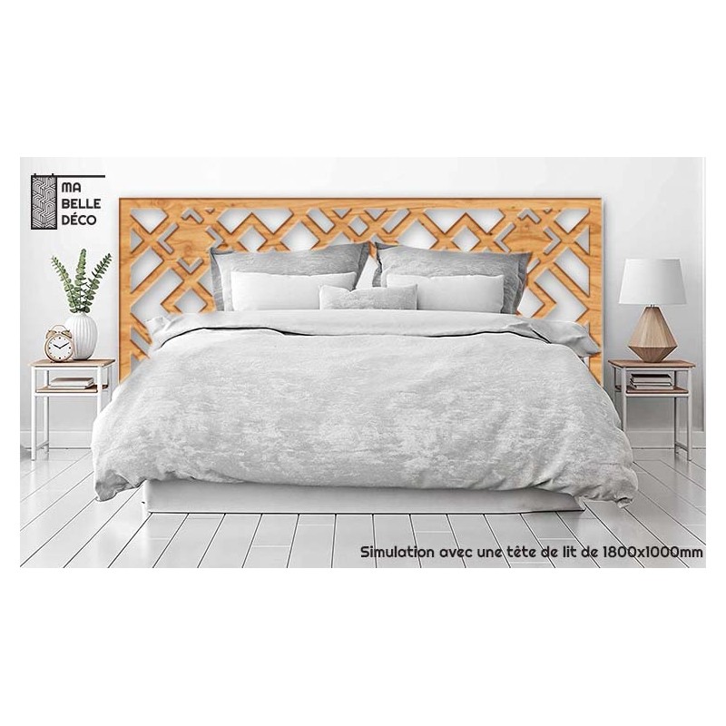 Tête de Lit Claustras bois Art Déco Bloc