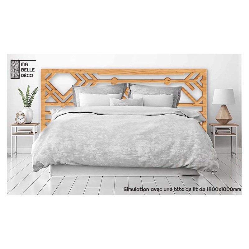 Tête de Lit Claustras bois Art Déco Flêche
