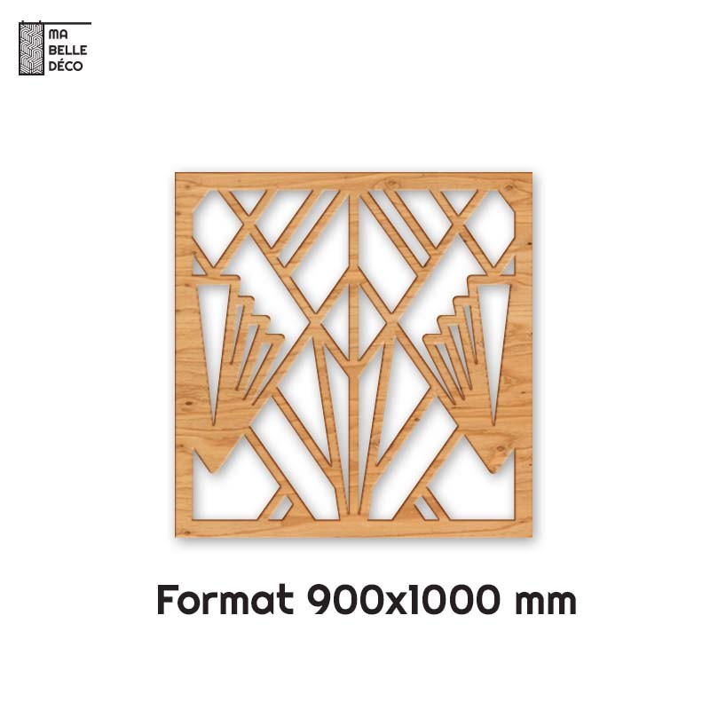 Tête de Lit Claustras bois Art Déco Opéra 90cm