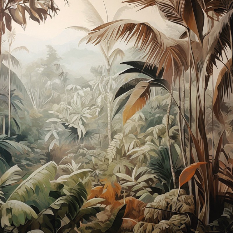 Papier peint panoramique Forêt de bananier