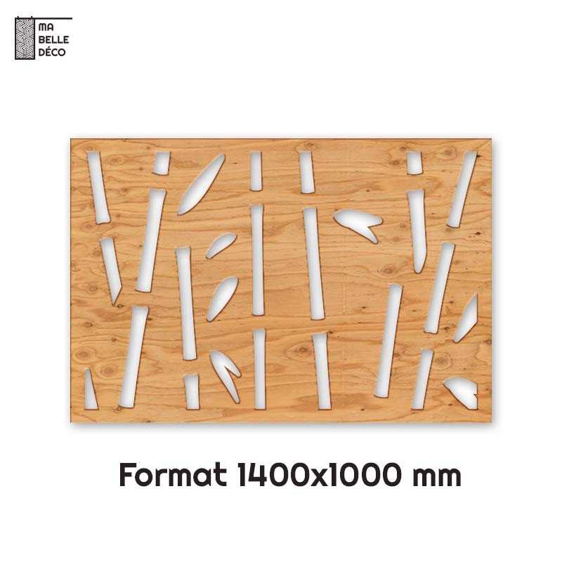 Tête de Lit Claustras bois Bambou 140cm