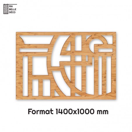Tête de Lit Claustras bois Bauhaus 140cm
