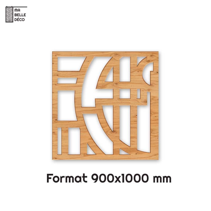 Tête de Lit Claustras bois Bauhaus 90cm