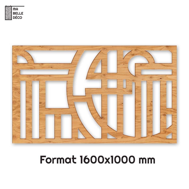 Tête de Lit Claustras bois Bauhaus 160cm