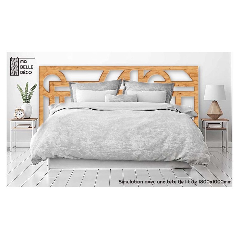 Tête de Lit Claustras bois Bauhaus