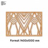 Tête de Lit Claustras bois Art Déco Rayon 140cm Tête de Lit Claustras bois Art Déco Rayon 140cm