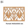 Tête de Lit Claustras bois Art Déco Opéra 140cm Tête de Lit Claustras bois Art Déco Opéra 140cm