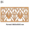 Tête de Lit Claustras bois Art Déco Opéra 180cm Tête de Lit Claustras bois Art Déco Opéra 180cm