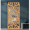 Porte Coulissante déco en Claustra motif Arabesque en bois Porte Coulissante déco en Claustra motif Arabesque en bois