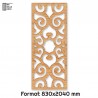 Porte Coulissante déco en Claustra motif Arabesque en bois 83cm Porte Coulissante déco en Claustra motif Arabesque en bois 83cm