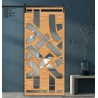 Porte Coulissante en Claustra bois motif Asie Porte Coulissante en Claustra bois motif Asie