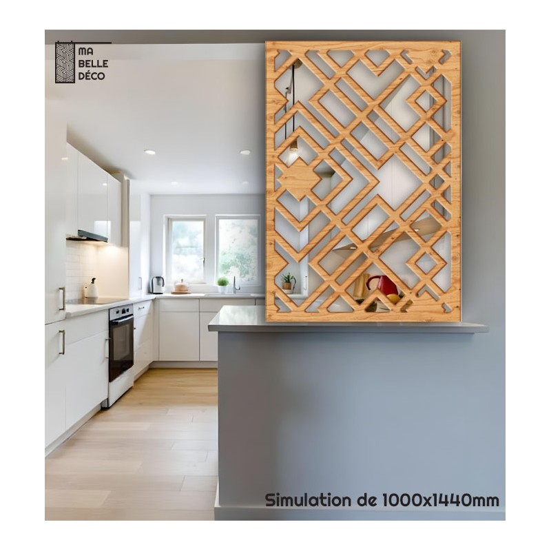 Claustra Art Déco Bloc simu demi mur