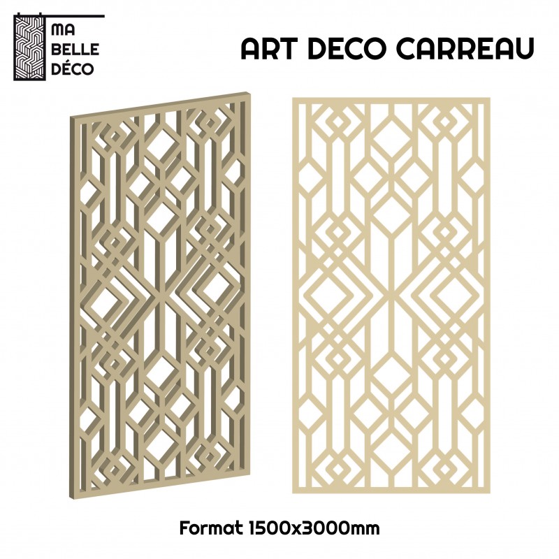 Claustra Art Déco Carreau