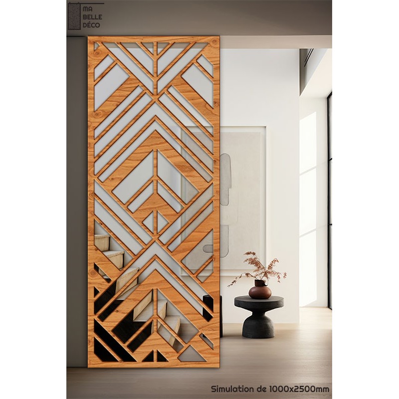 Claustra Art Déco Chevrons simu