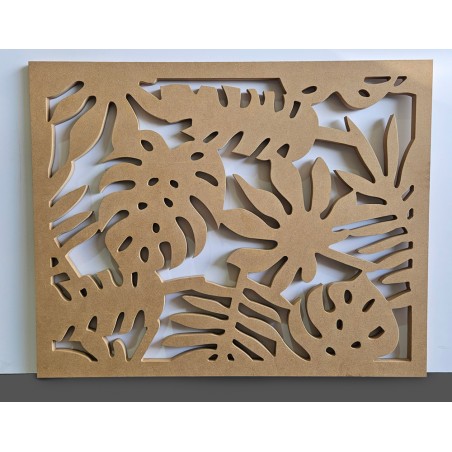 Claustra bois jungle MDF ep30 L800xH1000mm Claustra bois jungle MDF ep30 L800xH1000mm