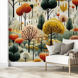 Papier peint panoramique Saison printanière