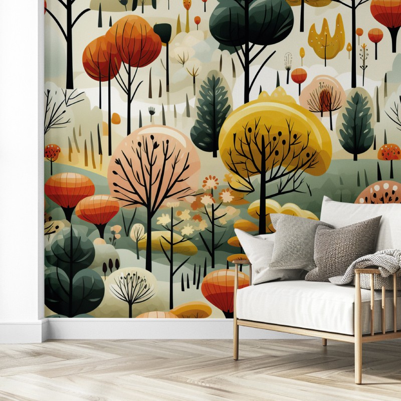 Papier peint panoramique Saison printanière