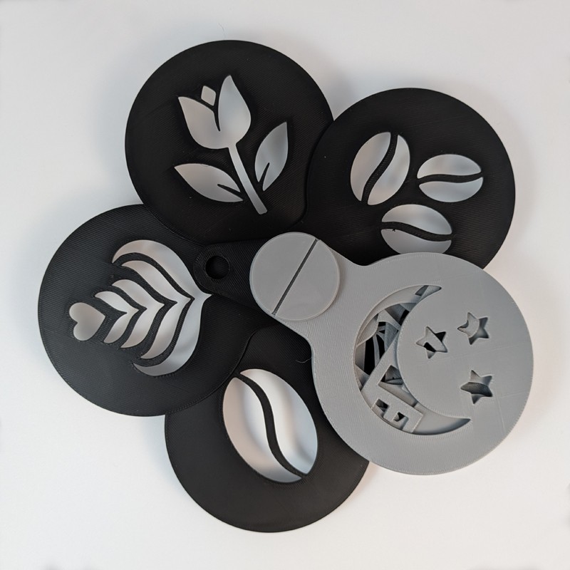 Kit pochoir café et pâtisserie