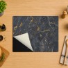 Tapis protège plaque de cuisson marbre noir
