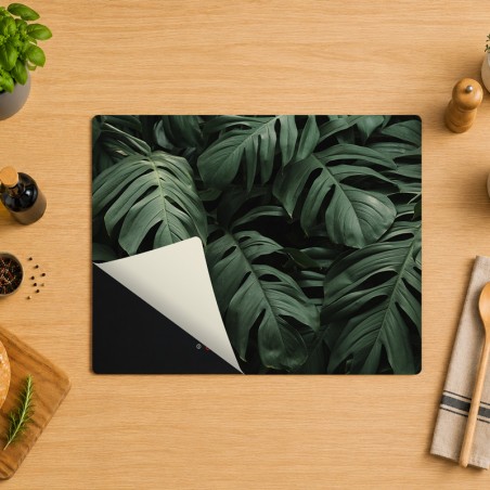 Tapis protège plaque de cuisson - Feuilles