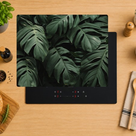 Tapis protège plaque de cuisson - Feuilles