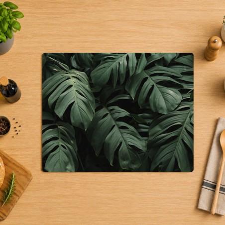 Tapis protège plaque de cuisson - Feuilles