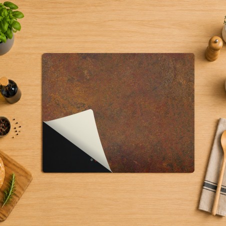 Tapis protège plaque de cuisson - Acier rouillé