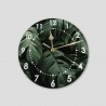 Horloge murale imprimée feuilles