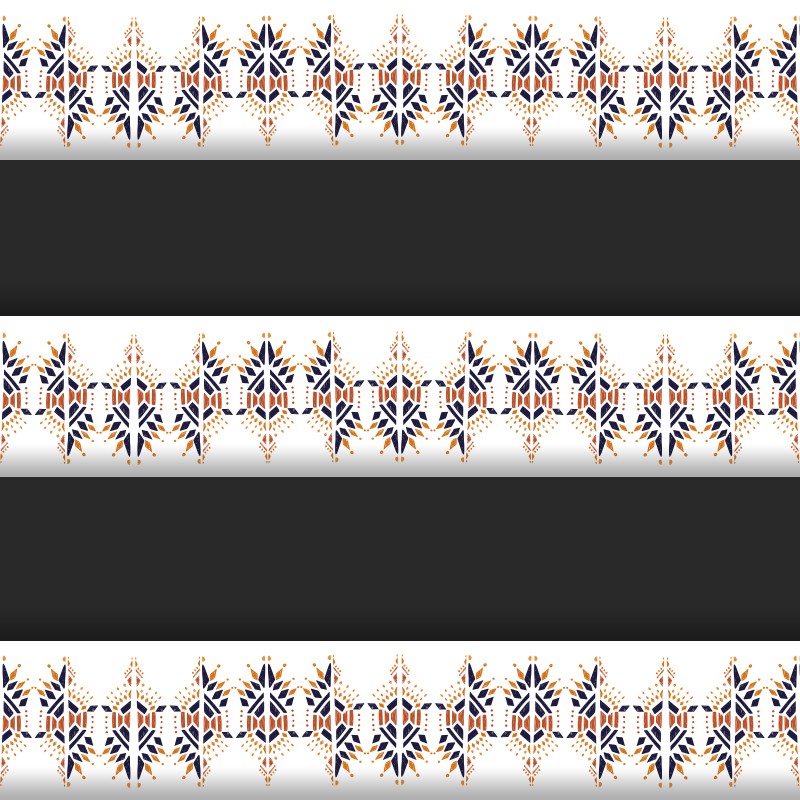 Contremarches escalier Motifs Aztec décoration intérieur maison