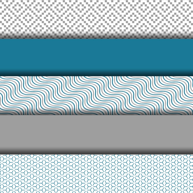 Contremarches escalier motifs géométrique couleur Bleu & Gris décoration intérieur maison