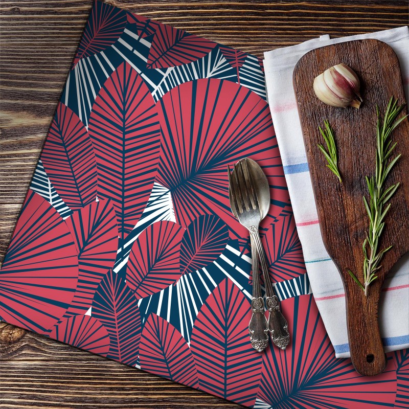 Set de Table imprimé motifs Jungle graphique décoration maison salle à manger et cuisine