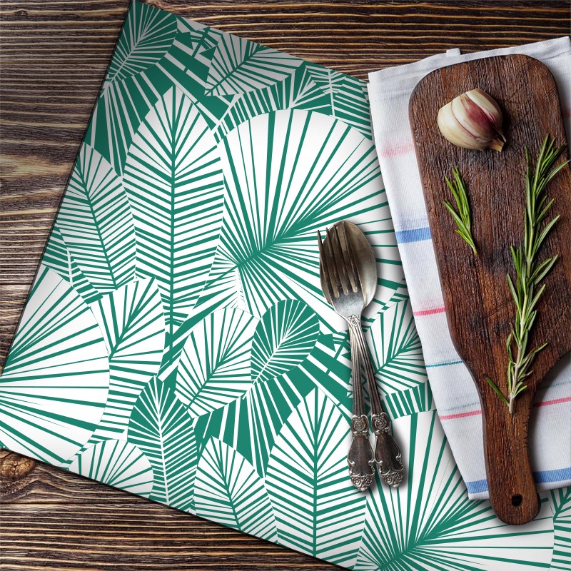 Set de Table imprimé motifs Jungle graphique décoration maison salle à manger et cuisine