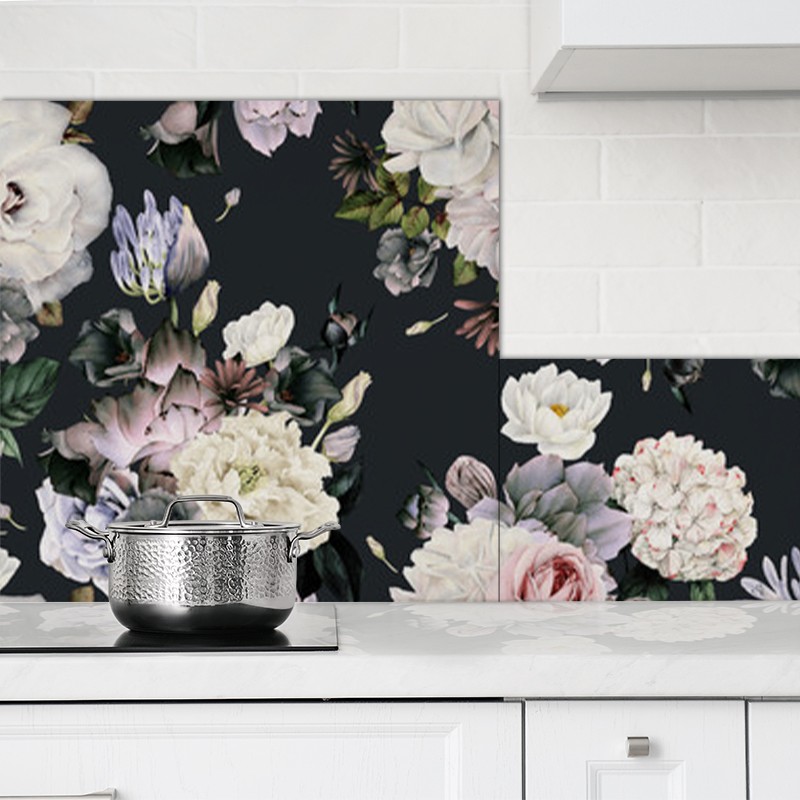 Crédences Cuisine déco Fleurs sur mesure