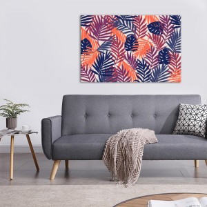 Tableau en toile déco intérieur murale Jungle colorée